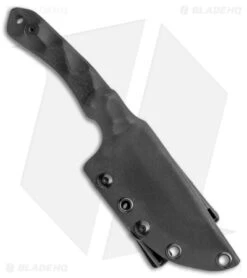 Stroup Knives GP2 Fixed Blade Knife Black G-10 (3.75" Black SW) -eos || Kershaw || Spyderco Shop Stroup Knives LLC GP2 Black BHQ 142117 jr sheath