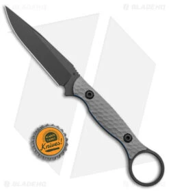 Toor Knives Anaconda Fixed Blade Knife Stealth Gray G-10 (3.75" Black) -eos || Kershaw || Spyderco Shop Toor Knives Anaconda Fixed Blade Stealth Gray G 10 Black BHQ 145131 jr bottlecap