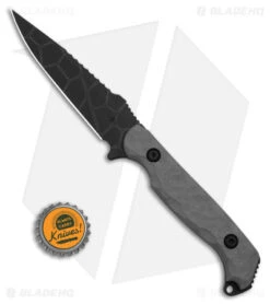 Toor Knives Darter Fixed Blade Knife Vapor Gray G-10 (4.25" Black) -eos || Kershaw || Spyderco Shop Toor Knives Darter FBK Vapor Gray G10 4in Black BHQ 178798 td size
