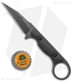 Toor Knives Jank Shank Carbon Tactical Fixed Blade Knife Black G-10 (3" Black) -eos || Kershaw || Spyderco Shop Toor Knives G 10 Jank Shank Shadow Carbon Fixed Blade Black BHQ 139080 jr bottlecap