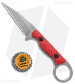 Toor Knives Jank Shank Tactical Fixed Blade Knife Red G-10 (3" Gray) -eos || Kershaw || Spyderco Shop Toor Knives G 10 Jank Shank Slate Fixed Blade Red BHQ 139083 jr bottlecap