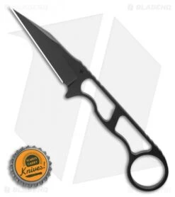 Toor Knives Jank Shank Shadow Black Tactical Fixed Blade Knife (3" CPM-S35VN) -eos || Kershaw || Spyderco Shop Toor Knives Jank Shank Shadow Black Fixed Blade Knife 3.0 BHQ 123651 LS Bottlecap