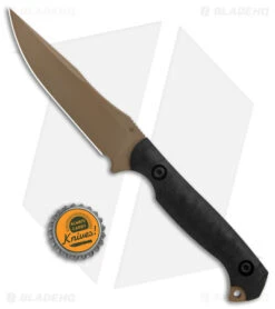 Toor Knives Krypteia Stealth Fixed Blade Knife Ebony G-10 (4" Tan) -eos || Kershaw || Spyderco Shop Toor Knives Krypteia Stealth Fixed Blade Ebony Tan BHQ 160955 jr bottlecap