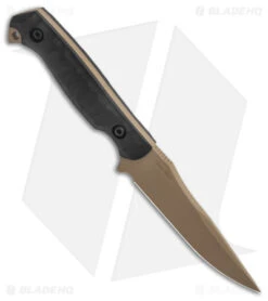 Toor Knives Krypteia Stealth Fixed Blade Knife Ebony G-10 (4" Tan) -eos || Kershaw || Spyderco Shop Toor Knives Krypteia Stealth Fixed Blade Ebony Tan BHQ 160955 jr spine