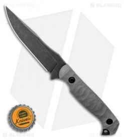 Toor Knives Krypteia Stealth Fixed Blade Knife Gray G-10 (4" Black Stonewash) -eos || Kershaw || Spyderco Shop Toor Knives Krypteia Stealth Fixed Blade Knife Grey G10 4.0 BHQ 123644 LS Bottlecap