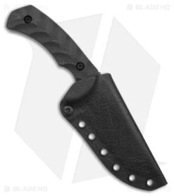 Toor Knives Mullet Carbon Fixed Blade Knife Black G-10 (4" Black) -eos || Kershaw || Spyderco Shop Toor Knives Mullet Carbon FBK Black G10 4 Black BHQ 178796 td sheath