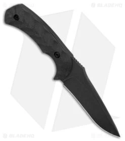 Toor Knives Mullet Carbon Fixed Blade Knife Black G-10 (4" Black) -eos || Kershaw || Spyderco Shop Toor Knives Mullet Carbon FBK Black G10 4 Black BHQ 178796 td spine