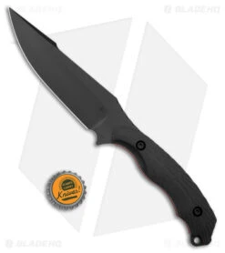 Toor Knives Raven Fixed Blade Knife Black G-10 (5.5" Black) -eos || Kershaw || Spyderco Shop Toor Knives Raven Blade Black G 10 Black BHQ 174496 jr bottlecap