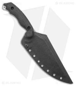 Toor Knives Raven Fixed Blade Knife Ebony (5.5" Stonewash) -eos || Kershaw || Spyderco Shop Toor Knives Raven Fixed Blade Ebony SW BHQ 174495 jr sheath 2