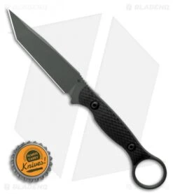 Toor Knives Serpent Tanto Fixed Blade Knife Black G-10 (3.9" Caiman Green) -eos || Kershaw || Spyderco Shop Toor Knives Serpent Caiman Green Fixed Blade Knife Black G10 3.75 BHQ 123640 LS Bottlecap