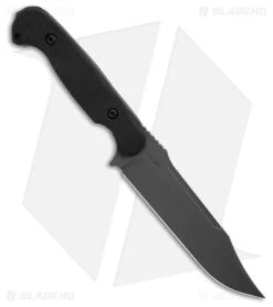 Toor Knives Valor MK1 Fixed Blade Knife Woodland Black G-10 (5.4" Gray) -eos || Kershaw || Spyderco Shop Toor Knives Valor Woodland Fixed Blade Knife Black G 10 5in Gray BHQ 181682 td spine