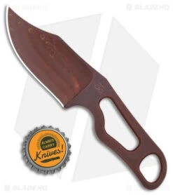 Turner CNC Jackalope Fixed Blade Knife Bronze CPM 3V (2.75" Heat Treat) -eos || Kershaw || Spyderco Shop Turner CNC Jackalope Fixed Blade Knife CPM 3V Steel Heat Treat BHQ 170244 jr bottlecap