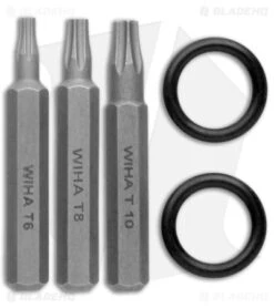 Vero Engineering Fulcrum Prybar/Bit Driver Raw Titanium (5" Fullsize) -eos || Kershaw || Spyderco Shop Vero Engineering Fulcrum Prybar and Bit Driver Blackwash Ti Fullsize BHQ 174701 jr bits