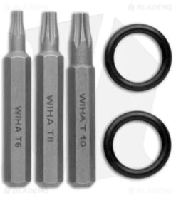 Vero Engineering Fulcrum Mini Prybar/Bit Driver Raw Titanium (3.5" Mini) -eos || Kershaw || Spyderco Shop Vero Engineering Fulcrum Prybar and Bit Driver Raw Ti Mini BHQ 174702 jr bits