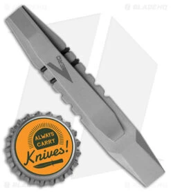 Vero Engineering Fulcrum Mini Prybar/Bit Driver Raw Titanium (3.5" Mini) -eos || Kershaw || Spyderco Shop Vero Engineering Fulcrum Prybar and Bit Driver Raw Ti Mini BHQ 174702 jr bottlecap