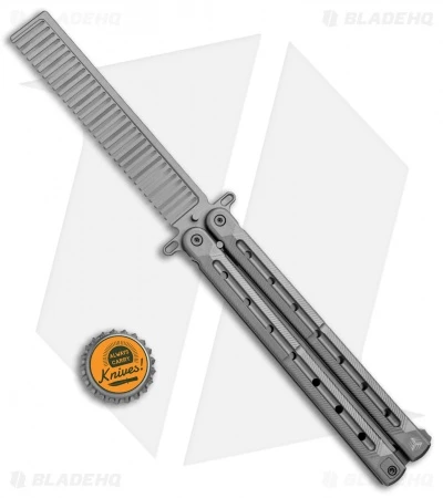 WE Knife Co. Nerv Butterfly Trainer Comb Gray Titanium 907B 6 WE Knife Co. Nerv Butterfly Trainer Comb Gray Titanium 907B - Image 4