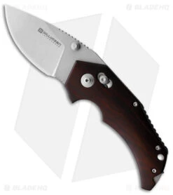 Willumsen Copenhagen Red E Bar Lock Knife Wood (2.7" Stonewash)