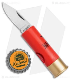 Winchester Shotgun Shell Slip Joint Knife Red Polymer (1.83" Satin) -eos || Kershaw || Spyderco Shop Winchester Shotgun Shell Knife BHQ 174863 jr bottlecap