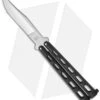 Bear & Son 114B Large Butterfly Knife Black (4" Satin) -eos || Kershaw || Spyderco Shop bear cutlery 5 black butterfly 114b BHQ 0364 jr