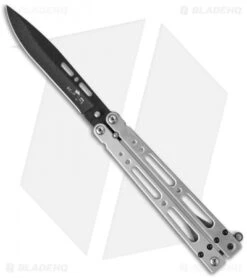 Bear OPS Bear Song IV Butterfly Knife Aluminum (4.38" Black) B-400-B