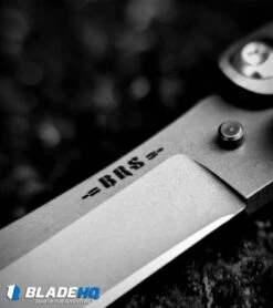 BRS Alpha Beast Infinity Balisong Butterfly Knife Titanium (4.5" Stonewash) -eos || Kershaw || Spyderco Shop brs alphabeast alt rounded closeup dl