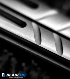 BRS Alpha Beast Infinity Balisong Butterfly Knife Titanium (4.5" Stonewash) -eos || Kershaw || Spyderco Shop brs alphabeast alt rounded closeup dl 3