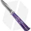 Hom Design Specter Evo Titanium Balisong Butterfly Knife Purple (4.4" Two-Tone) -eos || Kershaw || Spyderco Shop hom specter evo purple cm