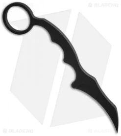 Max Venom DMaX Fighter Karambit Neck Knife + Aluminum Trainer Combo (2.5" Black) -eos || Kershaw || Spyderco Shop max venom dmax black side