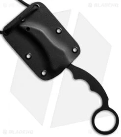 Max Venom DMaX Fighter Karambit Neck Knife + Aluminum Trainer Combo (2.5" Black) -eos || Kershaw || Spyderco Shop max venom dmax sheath