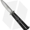 Microtech Dragonfly Balisong Butterfly Knife (3.75" Stonewash Plain) -eos || Kershaw || Spyderco Shop mircotech mt dragonfly 11 02 263 butterfly black beadblast