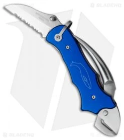 Myerchin Gen. 2 Sailor's Tool Knife Blue Aluminum (2.25" Satin Serr) P300BL