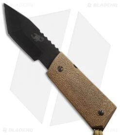 Scorpion Knives Tanto Tactical Fixed Blade Knife Coyote (3" Black)