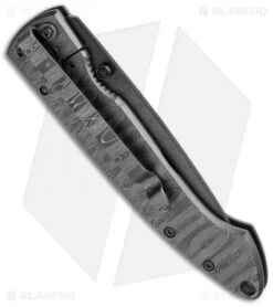 Stone River Ceramic Frame Lock Knife Laser Etched Ti (3.25" Black) SRG1TDL -eos || Kershaw || Spyderco Shop stone river ceramics srg1tdl cm side