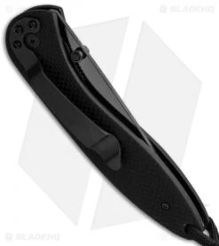 Stone River Ceramic Tanto Liner Lock Knife Black G-10 (3.1" Black) SRG2GLT -eos || Kershaw || Spyderco Shop stone river ceramics srg2glt cm side