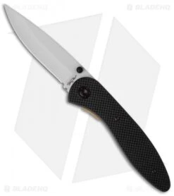 Stone River Ceramic Liner Lock Knife Black G-10 (3.25" White) SRG2GLW
